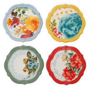 The Pioneer Woman Floral Medley Coaster 4 pc. Set NEW